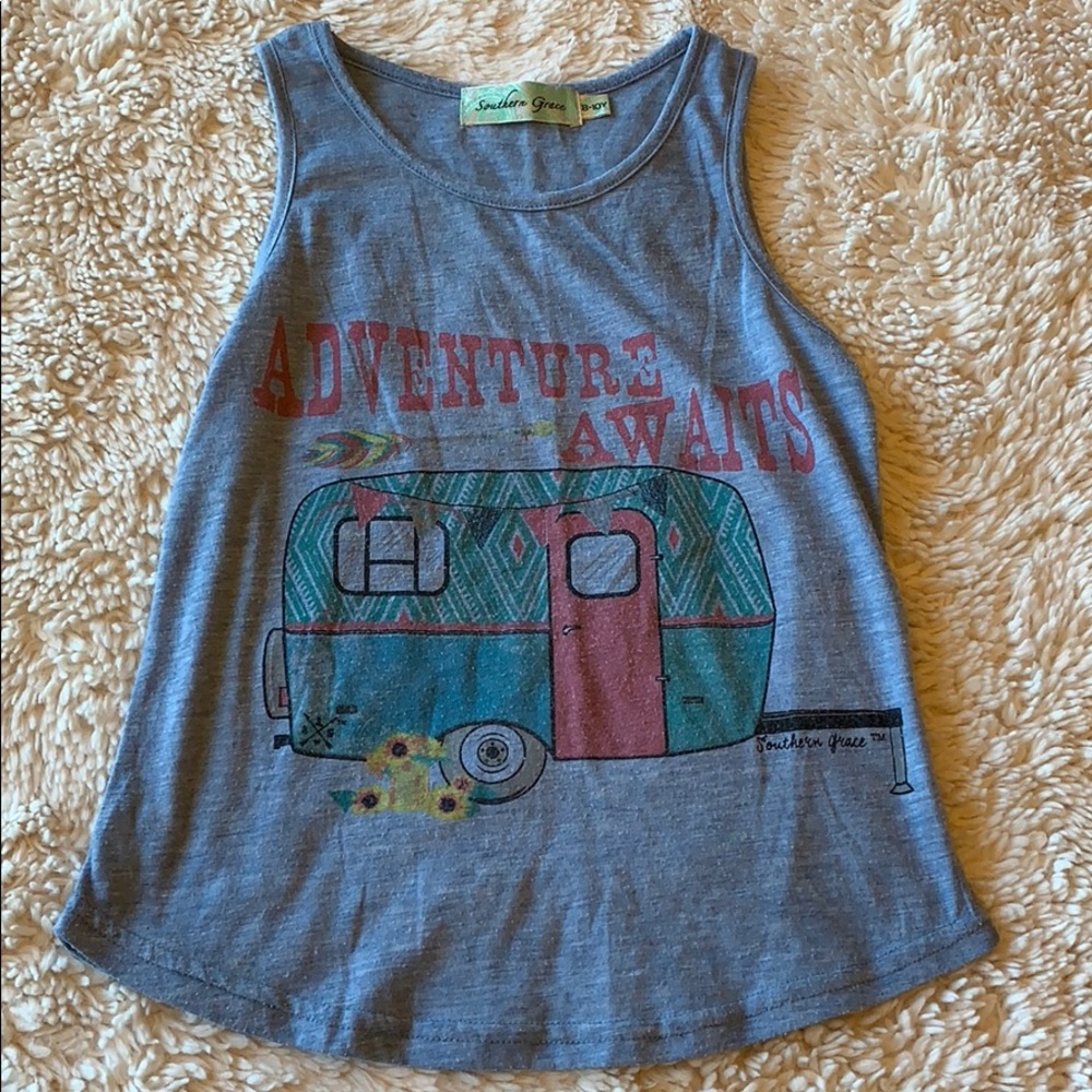 Girls blue southern grace tank size 8 - 10